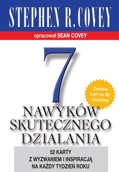 okładka 7 nawyków skutecznego działania 52 karty z wyzwaniem i inspiracją na każdy tydzień roku książka | Stephen R. Covey