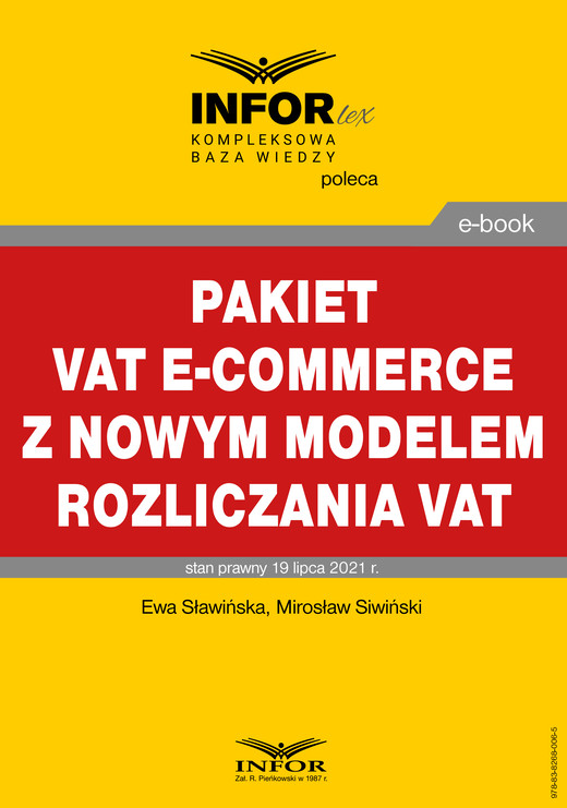 okładka Pakiet VAT e-commerce z nowym modelem rozliczania VAT ebook | pdf | Ewa Sławińska, Mirosław Siwiński