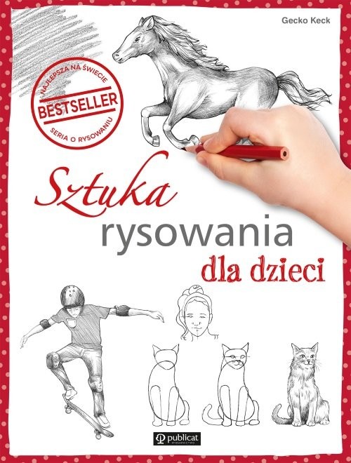 okładka Sztuka rysowania dla dzieci książka | Keck Gecko
