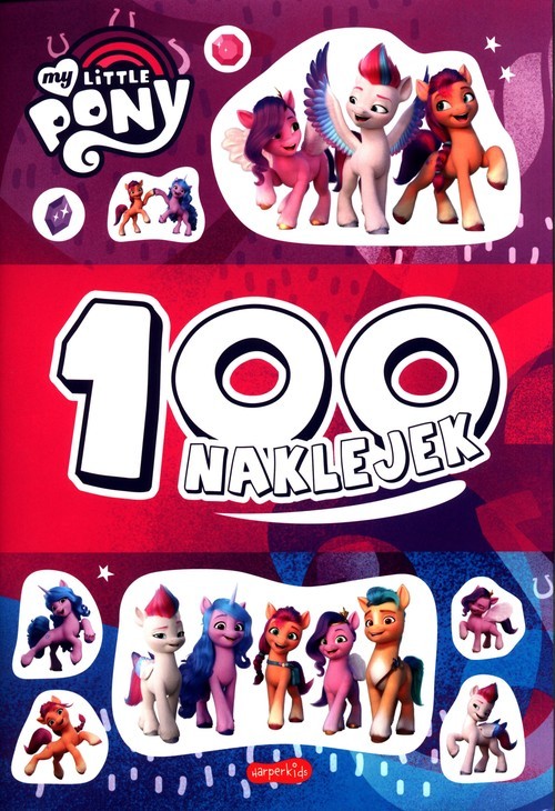 okładka My Little Pony 100 naklejek Wydanie filmowe książka