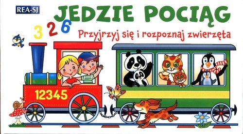 okładka Jedzie pociąg rozkładanka książka