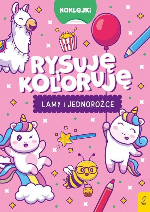 okładka Rysuję i koloruję Lamy i jednorożce książka
