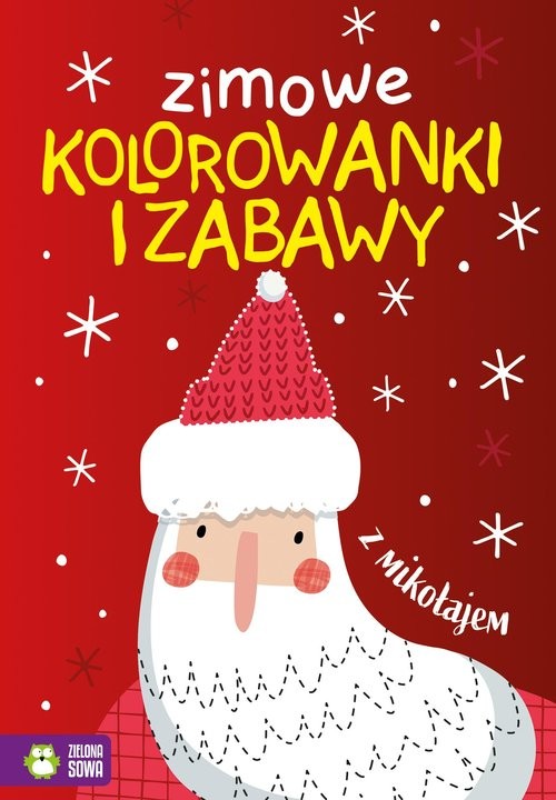 okładka Zimowe kolorowanki i zabawy z mikołajem książka