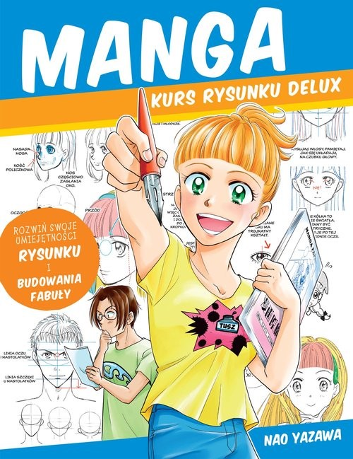 okładka MANGA kurs rysunku Delux książka | Nao Yazawa