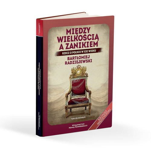 okładka Między wielkością a zanikiem Rzecz o Polsce w XXI wieku książka | Bartłomiej Radziejewski