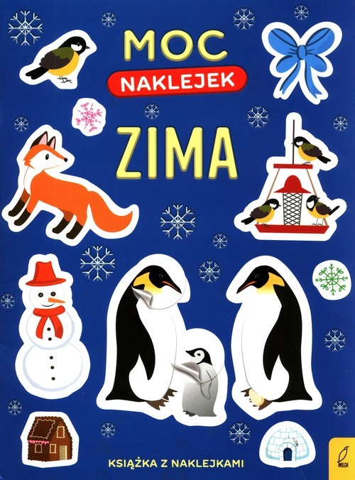 okładka Moc naklejek Zima książka | Justyna Jednoróg