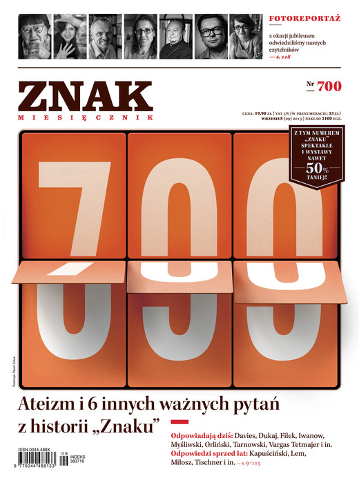 okładka ZNAK 700 9/2013: Ateizm i 6 innych ważnych pytań książka