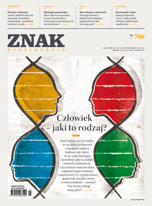okładka ZNAK 706 3/2014: Człowiek – jaki to rodzaj? książka