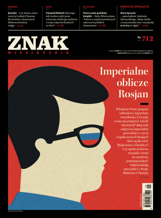 okładka Miesięcznik „ZNAK”, wrzesień 2014, nr 712 książka