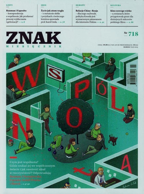 okładka Miesięcznik „ZNAK”, marzec 2015, nr 718 książka