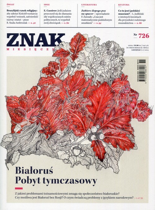 okładka Miesięcznik „Znak", listopad 2015, nr 726 książka