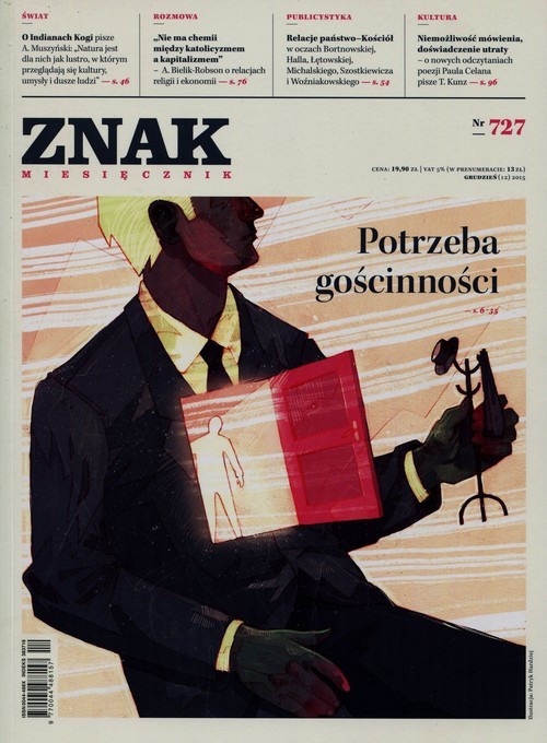 okładka Miesięcznik „Znak", grudzień 2015, nr 727 książka
