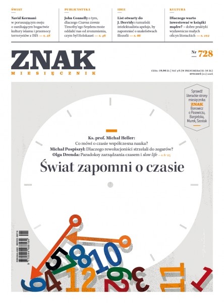 okładka Miesięcznik „Znak", styczeń 2016, nr 728 książka