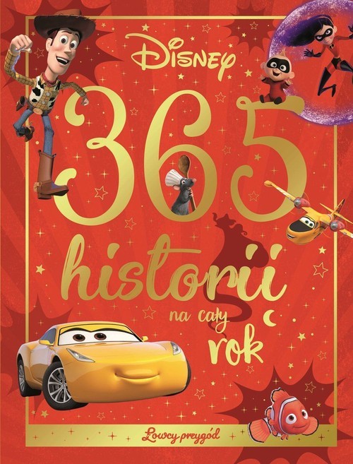 okładka 365 historii na cały rok Łowcy przygód Disney książka