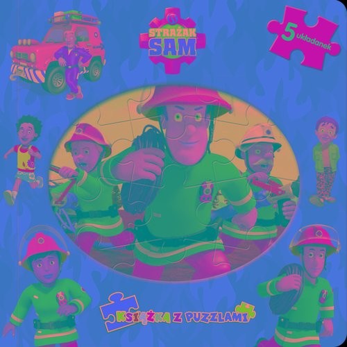 okładka Strażak Sam Książka z puzzlami książka | Opracowania Zbiorowe