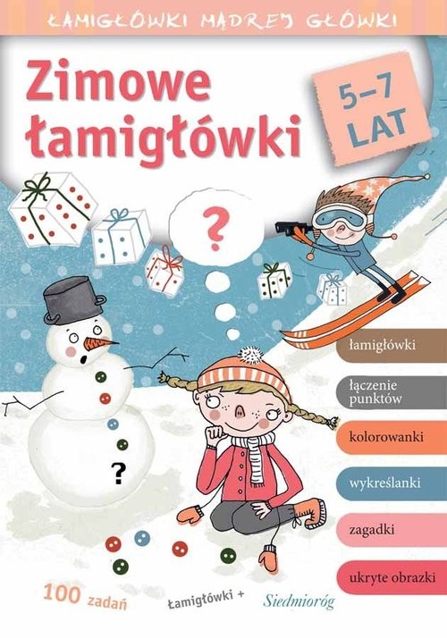 okładka Zimowe łamigłówki Łamigłówki mądrej główki książka | Tamara Michałowska