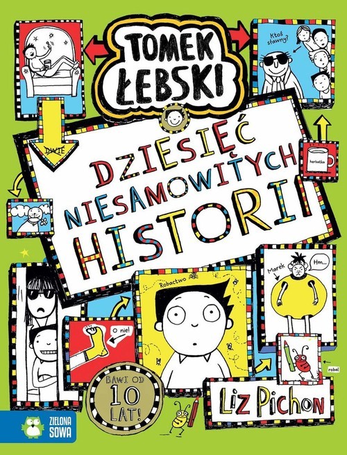 okładka Tomek Łebski Dziesięć niesamowitych historii książka | Pichon Liz