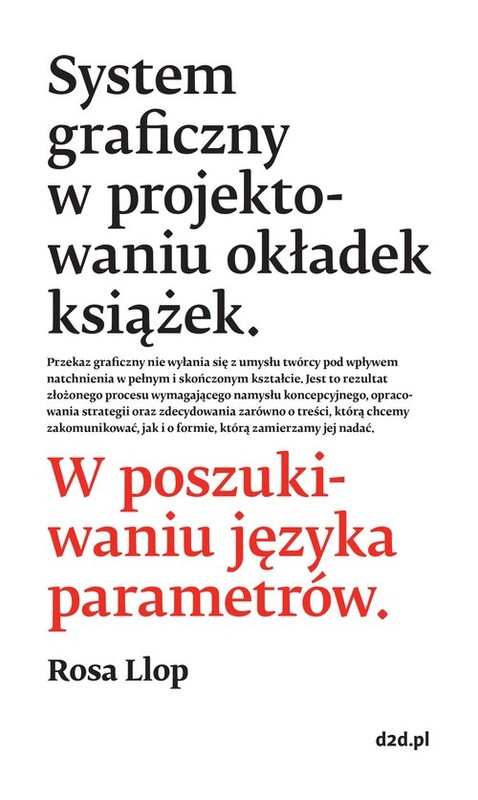 okładka System graficzny w projektowaniu okładek książek W poszukiwaniu języka książka | Rosa Llop