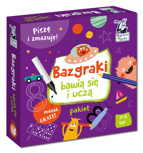 okładka Bazgraki bawią się i uczą 3-6 lat PAKIET książka | Sobkowiak Monika, Anna Zych