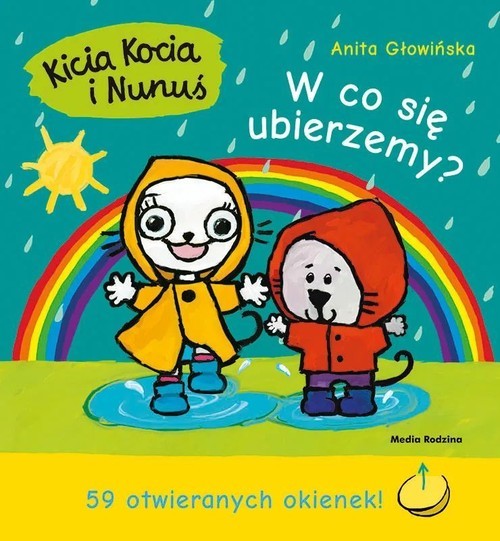 okładka Kicia Kocia i Nunuś W co się ubierzemy? 59 otwieranych okienek! książka | Anita Głowińska