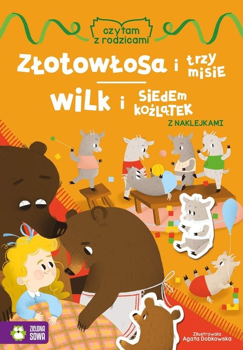 okładka Czytam z rodzicami Złotowłosa i trzy misie Wilk i siedem koźlątek książka