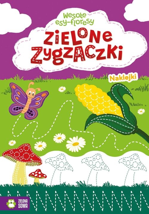 okładka Wesołe esy-floresy Zielone zygzaczki książka