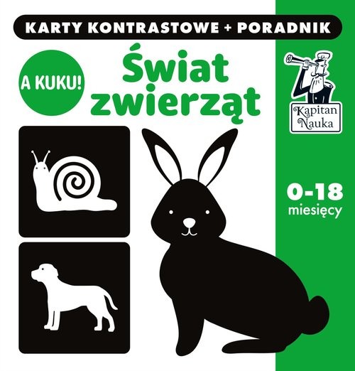 okładka A kuku! Świat Zwierząt Karty kontrastowe + poradnik książka | Anna Zych