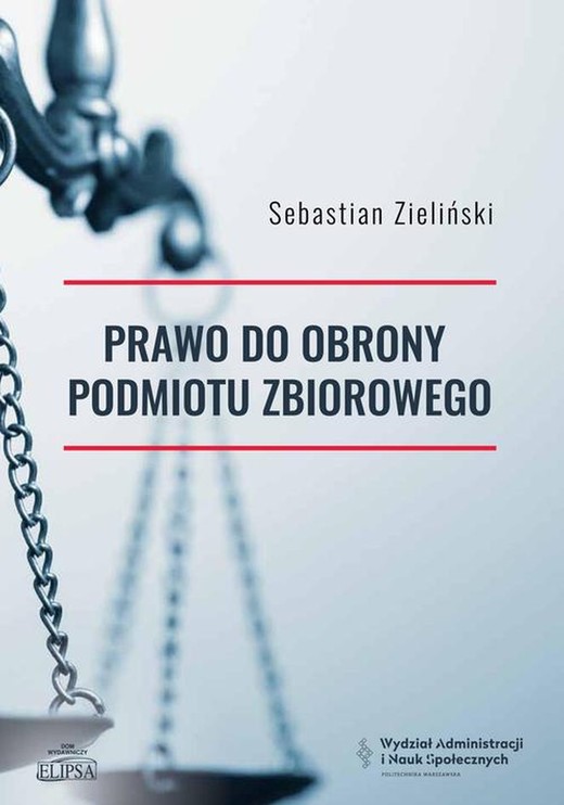 okładka Prawo do obrony podmiotu zbiorowego ebook | pdf | Sebastian Zieliński