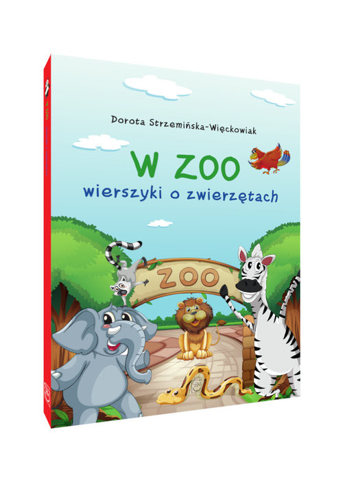 okładka W zoo Wierszyki o zwierzętach książka | Strzemińska-Więckowiak Dorota