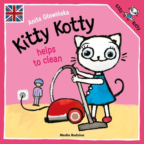 okładka Kitty Kotty helps to clean książka | Anita Głowińska