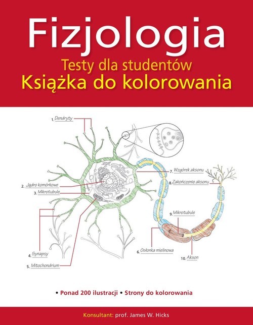 okładka Fizjologia Testy dla studentów Książka do kolorowania książka | Hicks JamesW.