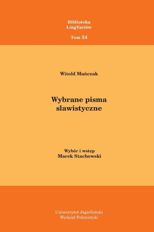 okładka Wybrane pisma slawistyczne książka