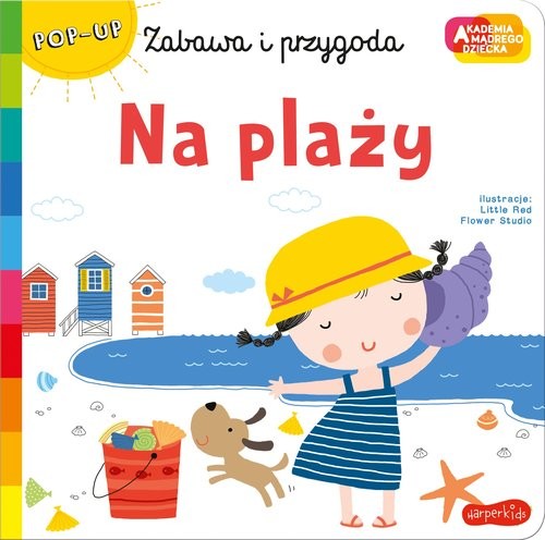 okładka Na plaży Akademia mądrego dziecka Zabawa i przygoda książka