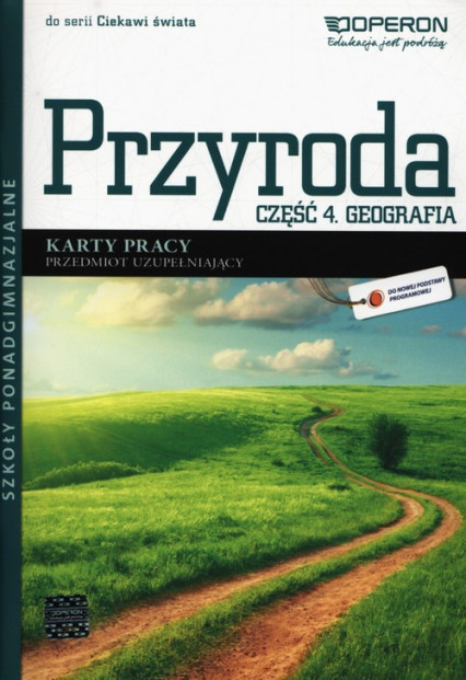 okładka Przyroda Część 4 Geografia Karty pracy Przedmiot uzupełniający Szkoły ponadgimnazjalne książka | Agnieszka Maląg
