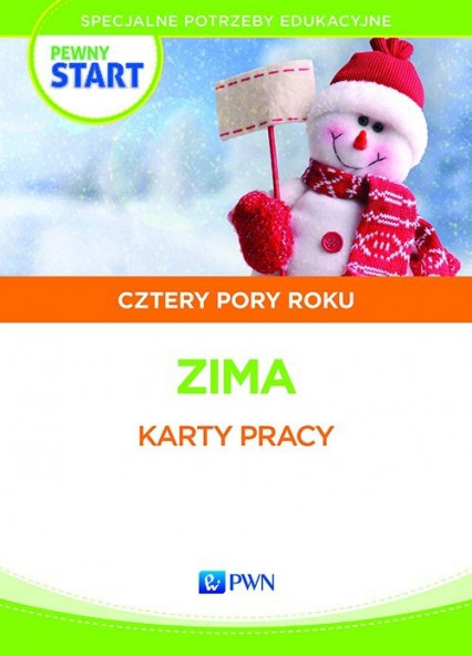 okładka Pewny start Cztery pory roku Materiały ćwiczeniowe Zima książka