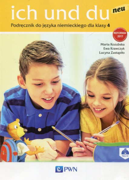 okładka Ich und du neu 4 Podręcznik do języka niemieckiego z płytą CD Szkoła podstawowa książka | Marta Kozubska, Ewa Krawczyk, Lucyna Zastapiło