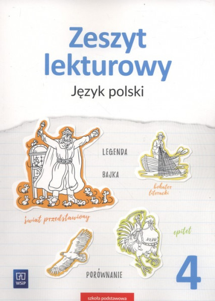 okładka Zeszyt lekturowy 4 Język polski Szkoła podstawowa książka | Beata Surdej, Andrzej Surdej