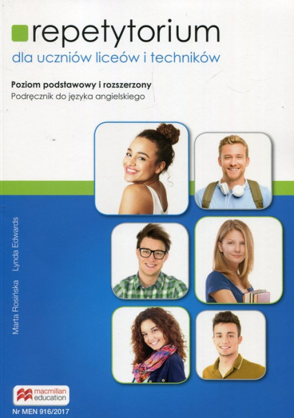 okładka Repetytorium Podręcznik do języka angielskiego z płytą CD Poziom podstawowy i rozszerzony Szkoła ponadgimnazjalna książka | Marta Rosińska, Lynda Edwards