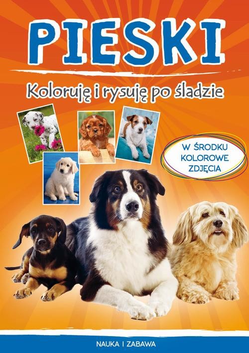 okładka Pieski. Koloruję i rysuję po śladzie ebook | pdf | Monika Myślak