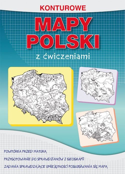 okładka Konturowe mapy Polski z ćwiczeniami ebook | pdf | Karol Tomczyk