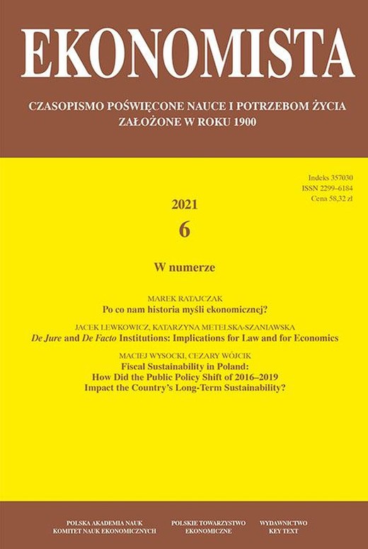 okładka Ekonomista 2021 nr 6 Ekonomista 2021 nr 6 ebook | pdf | Opracowania Zbiorowe