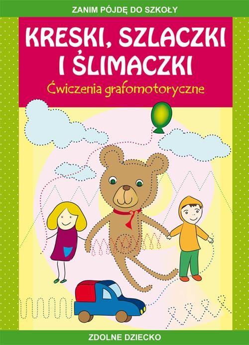 okładka Kreski, szlaczki i ślimaczki. Ćwiczenia grafomotoryczne ebook | pdf | Beata Guzowska