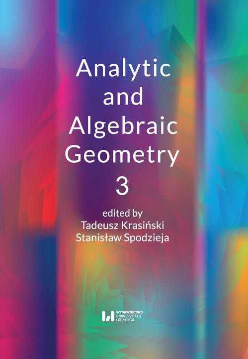 okładka Analytic and Algebraic Geometry 3 ebook | pdf | Opracowania Zbiorowe