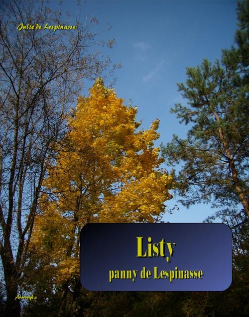 okładka Listy panny de Lespinasse ebook | epub, mobi | Julie de Lespinasse