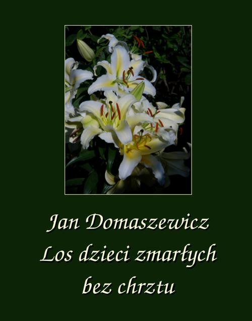 okładka Los dzieci zmarłych bez chrztu ebook | epub, mobi | Jan Domaszewicz