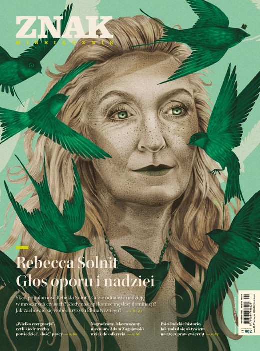 okładka ZNAK 802 (03/2022) Rebecca Solnit. Głos oporu i nadziei książka | Opracowania Zbiorowe