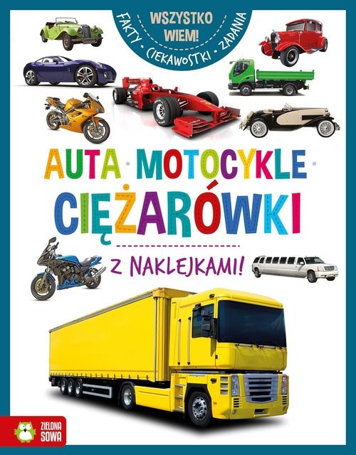 okładka Wszystko wiem Auta motocykle ciężarówki książka