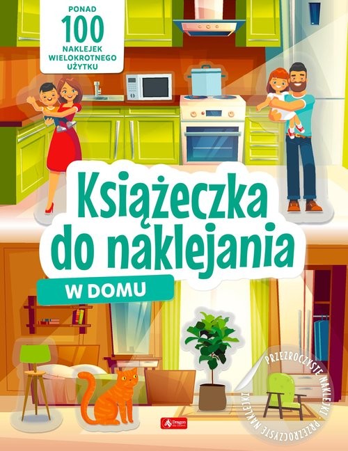 okładka W domu. Książeczka do naklejania książka
