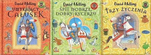 okładka Umykający całusek / Śpij dobrze, dobry rycerzu /Trzy życzenia Pakiet książka | David Melling