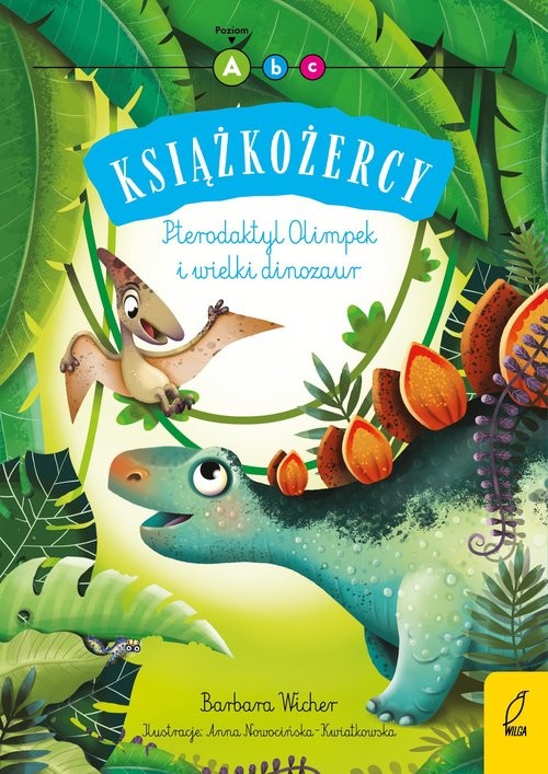 okładka Książkożercy Pterodaktyl Olimpek i wielki dinozaur książka | Barbara Wicher